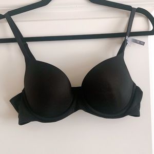 Aerie Real Sunnie Black Demi Bra